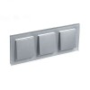 ATN320303 Рамка тройная Schneider Electric Atlasdesign Nature, алюминий стекло