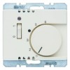 20310002 Регулятор температуры помещения 24 В с размыкающим контактом, центральной панелью, одноклавишным выключателем и светодиодом цвет: белый, с блеском Arsys Berker