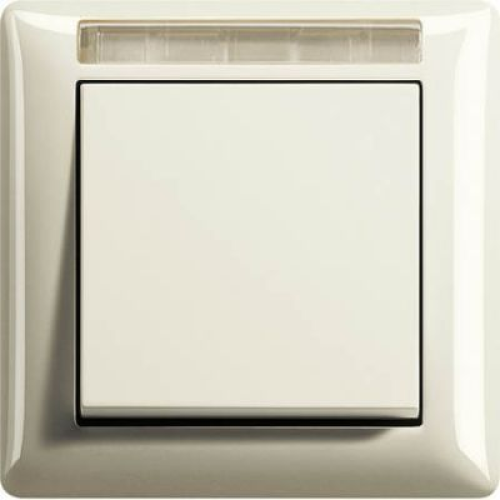 109101 Рамка с полем для надписи Standard 55 Кремовый глянец, с полем для надписи 1-постовая Gira