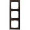 MTN4030-3671 Рамка M-Pure Decor Венге / Алюминий 3-постовая Merten
