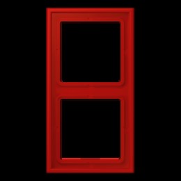 LC98232090 Рамка Les Couleurs Le Corbusier Rouge vermillon 2-постовая Jung