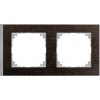 MTN4020-3671 Рамка M-Pure Decor Венге / Алюминий 2-постовая Merten