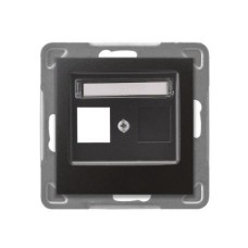 Ospel Impresja Антрацит Накладка pозетки компьютерной 1-й, без рамки GPK-1Y/p/50 Ospel Impresja Антрацит Накладка pозетки компьютерной 1-й, без рамки GPK-1Y/p/50