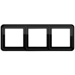 CD583SW Рамка CD 500 Черный 3-постовая Jung