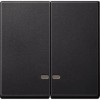 MTN3420-0414 Две клавиши с окош.для свет.инд.антрацит Merten