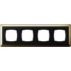 0214632 Рамка Classix Латунь / Черный 4-постовая Gira
