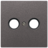 AL2990TVAN LS 990 Антрацит Накладка TV-FM розетки Jung LS серия