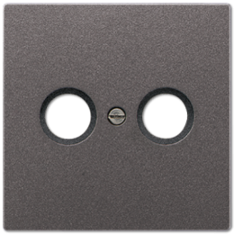 AL2990TVAN LS 990 Антрацит Накладка TV-FM розетки Jung LS серия