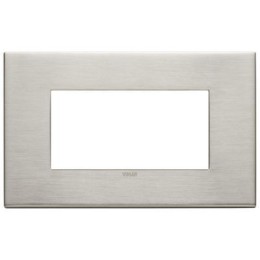 22654.11 Рамка Eikon EXE Никель матовый 4-модульная Vimar