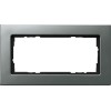 1002202 Рамка без перегородки E22 Сталь 2-постовая Gira
