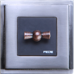 FD01241NS Рамка Madrid Никель сатиновый 1-постовая Fede