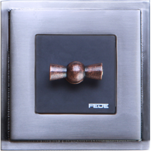 FD01241NS Рамка Madrid Никель сатиновый 1-постовая Fede