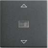 082028 Сенсорный выключатель управления жалюзи Антрацит Gira