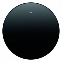 16222045 Клавиша с надписью "0", черная, с блеском R.1/R.3 Berker