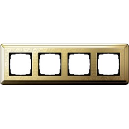 0214671 Рамка Classix Art Латунь 4-постовая Gira