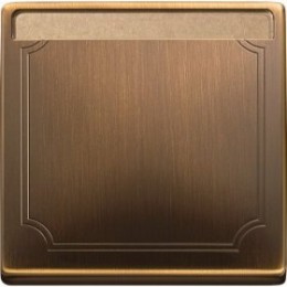 MTN412343 Клавиша 1-я, с полем для надписи, System Design, цвет античная латунь Merten