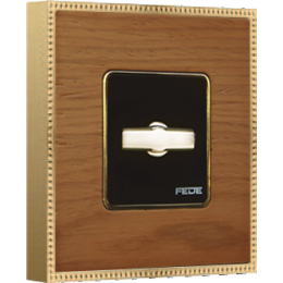 FD01451COB Рамка Belle Epoque Wood Вишня / Золото 1-постовая Fede