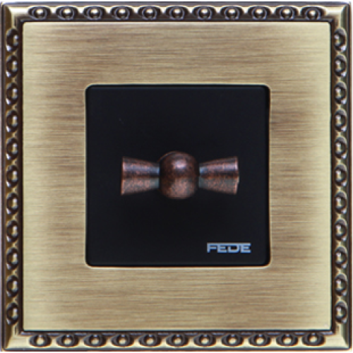 FD01211PB Рамка Toledo Патина 1-постовая Fede