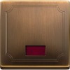 MTN411843 Клавиша х1 с индикацией, античная латунь Merten