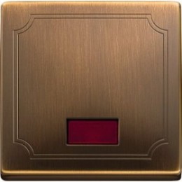 MTN411843 Клавиша х1 с индикацией, античная латунь Merten