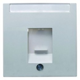 11701909 Центральная панель с заслонкой от пыли и полем для надписи цвет: полярная белизна, матовый S.1/B.1/B.3/B.7 Glas Berker