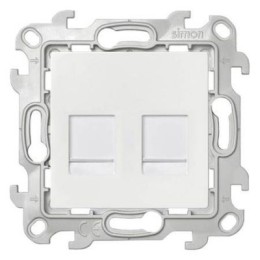 2450593-030 Розетка 2хRJ45 кат 5е UTP, бел Simon 24