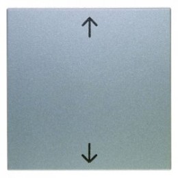 16201414 Перекидной выключатель с оттиском Стрелки цвет: алюминий, матовый B.1/B.7 Glas Berker