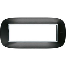 HB4806XS Рамка Axolute Овал Темный металлик 6 модулей Bticino
