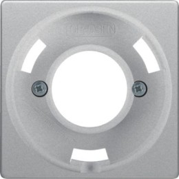 11986084 Центральная панель для светового сигнала Е14, Q.1/Q.3, цвет: алюминиевый, с эффектом бархата Berker