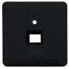 CD569-1UASW CD 500/CD plus Черный Накладка 1-ой наклонной ТЛФ/комп розетки Jung