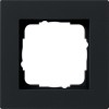 0211095 Рамка установочная для монтажа заподлицо E2 Черный матовый 1-постовая Gira