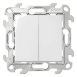 2450392-030 Двухклавишный выкл с подвсеткой, бел Simon 24