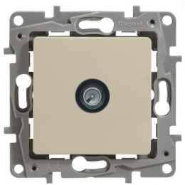 672351 Розетка TV - «звезда» - 2 дБ - 0-2400 мГц - Etika - слоновая кость Legrand