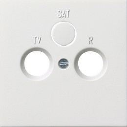 0869112 Накладка антенной розетки Белый Gira F100