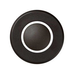 88034-32 Накладка на светорегулятор нажимной с голубой подсветкой, Simon 88, коричневый