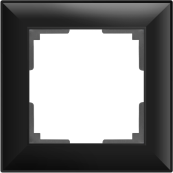 WL14-Frame-01 Рамка на 1 пост (черный матовый) Fiore Werkel a038841