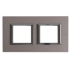 HA4802M2HNX Рамка Axolute Квадрат Титан 2+2 модуля Bticino