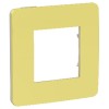NU280212 Рамка Unica Studio Color Зеленое яблоко / Бежевый 1-постовая Schneider Electric