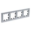 ATN320304 Рамка четверная Schneider Electric Atlasdesign Nature, алюминий стекло