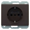 47350001 Штепсельная розетка SCHUKO цвет: коричневый, с блеском Arsys Berker