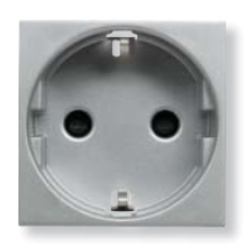 N2288 PL Розетка SCHUKO с заземлением, со шторками, 16А / 250В, серия Zenit, цвет серебристый, ABB N2288 PL Розетка SCHUKO с заземлением, со шторками, 16А / 250В, серия Zenit, цвет серебристый, ABB
