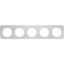 10152174 Рамка R.1 Полярная белизна, алюминий 5-постовая Berker