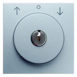 10811404 Центральная панель с замком к жалюзийному замочному выключателю цвет: алюминий, матовый B.1/B.7 Glas Berker