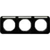 10132135 Рамка с полем для надписей R.1 Черный с блеском 3-постовая Berker