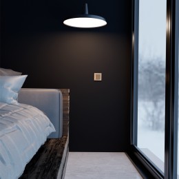 W1119010 Клавиша для выключателя перекрестного (шампань рифленый) Antik Werkel a051431