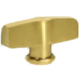 FD02312OR Поворотный выключатель модерн, цвет Real Gold FEDE