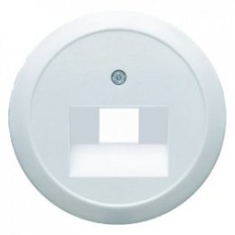 1407 Центральная панель для розетки UAE цвет: полярная белизна, с блеском серия 1930, Glasserie, Palazzo Berker