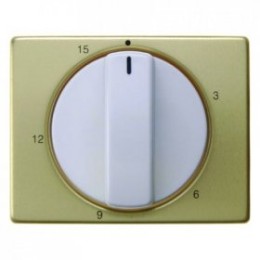 16340102 Центральная панель с регулировкой для механических таймеров цвет: золотой/полярная белизна Arsys Berker