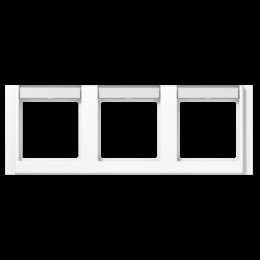 A5830NAWW Рамка с шильдиком A 500 Белый 3-постовая Jung