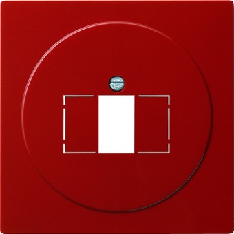 027643 Накладка телефонной розетки TAE+Стерео+USB Красный Gira S-color